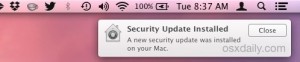 Notification in OS X Yosemite